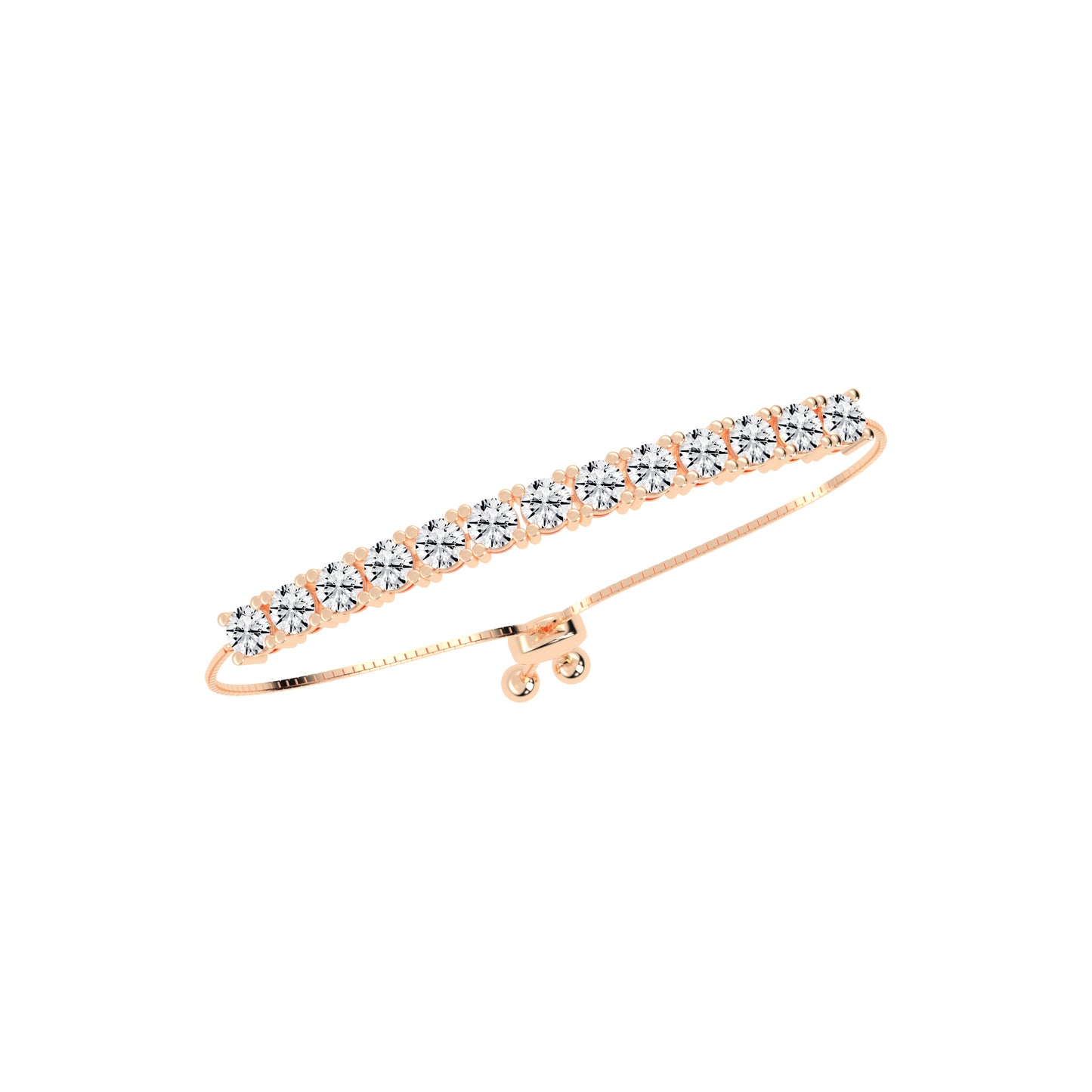 Delisora Pinched Round Cut Delicate Lab Diamond Ring