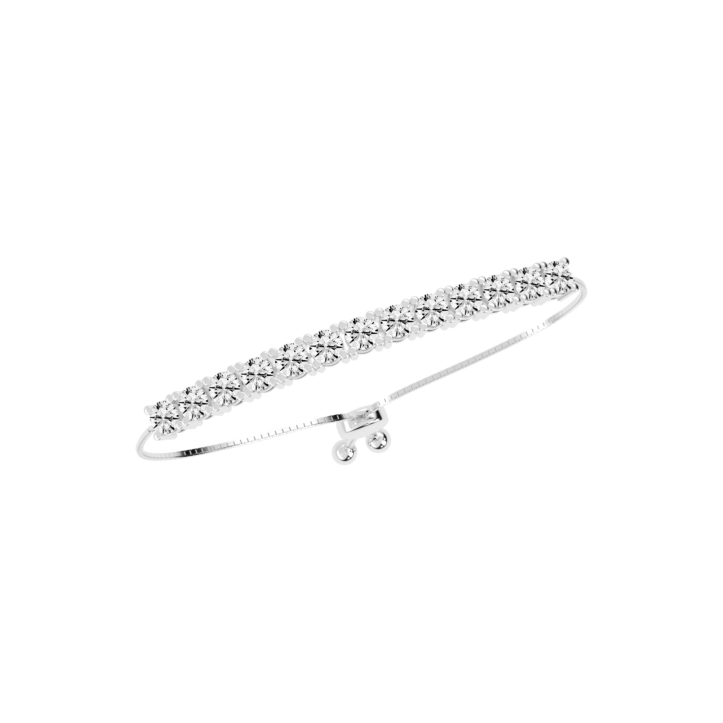 Delisora Pinched Round Cut Delicate Lab Diamond Ring