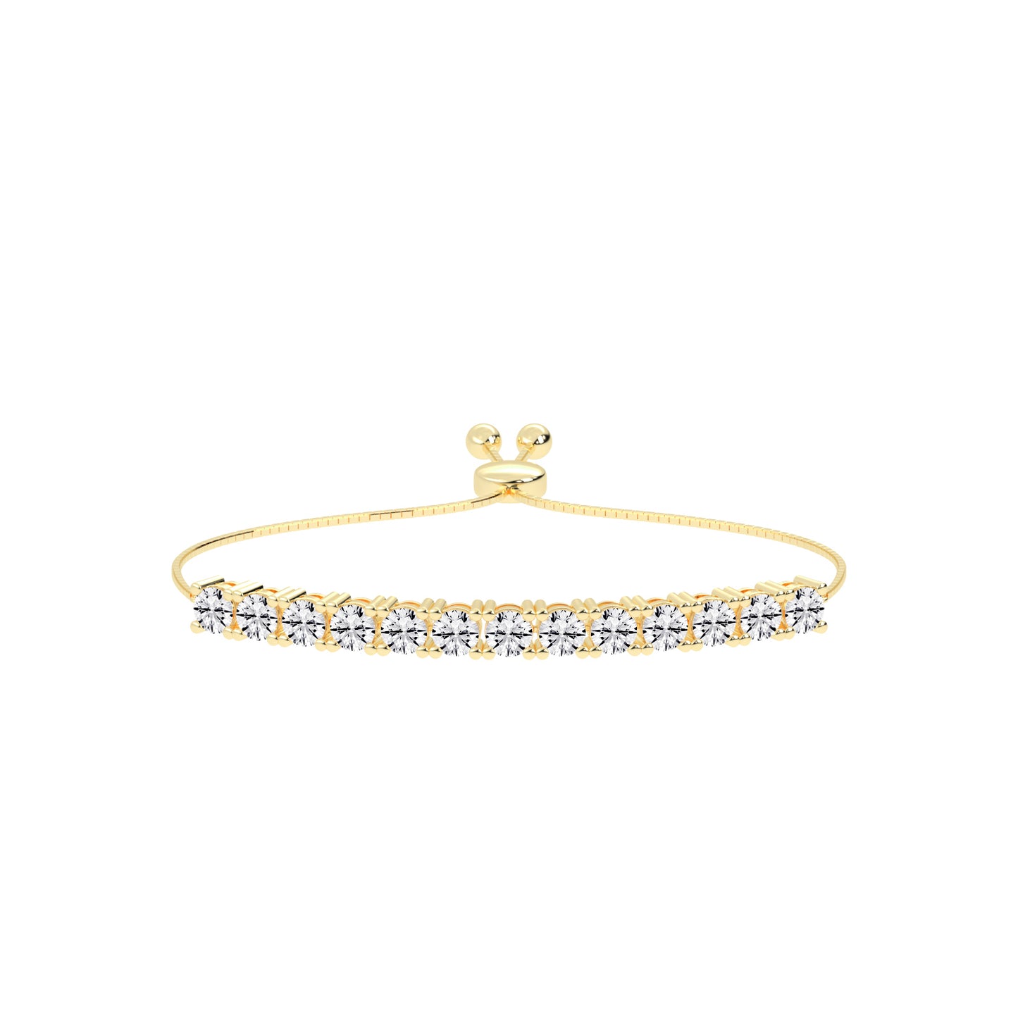 Delisora Pinched Round Cut Delicate Lab Diamond Ring