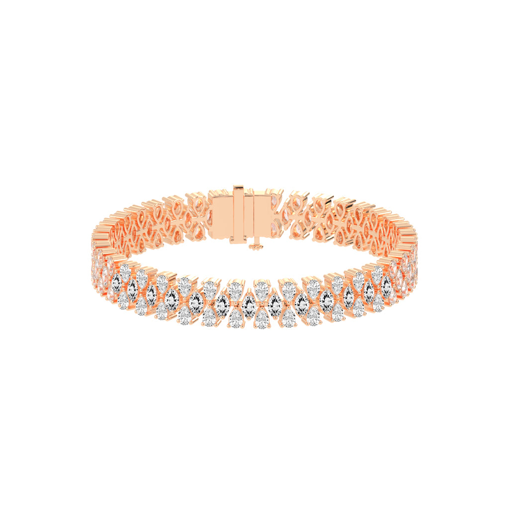 Zia Alternative Setting Fancy Lab Diamond Bracelet