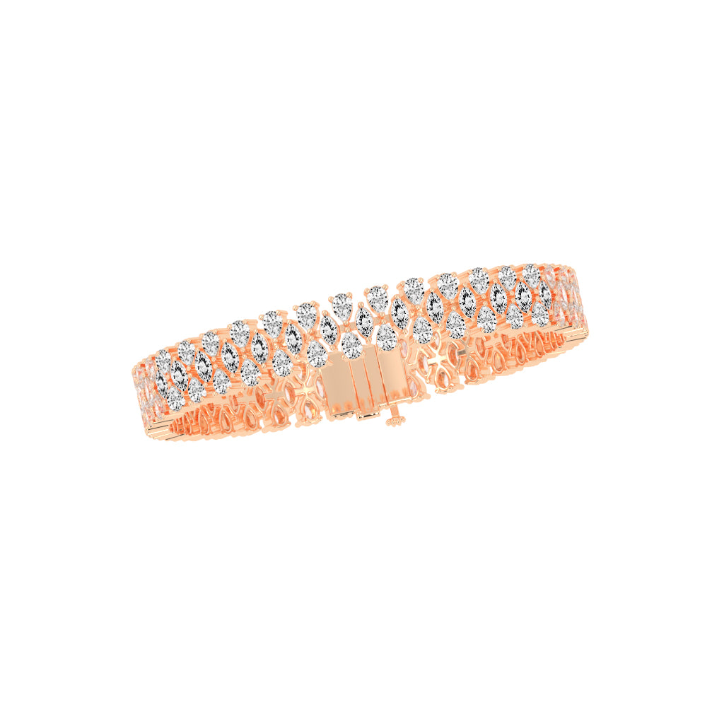 Zia Alternative Setting Fancy Lab Diamond Bracelet
