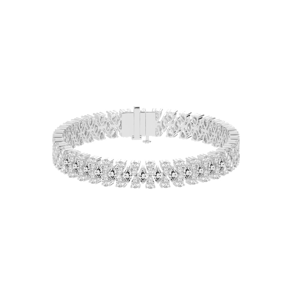 Zia Alternative Setting Fancy Lab Diamond Bracelet