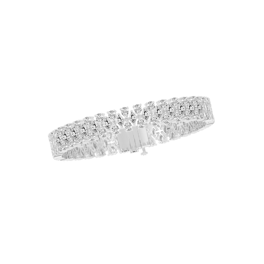 Zia Alternative Setting Fancy Lab Diamond Bracelet