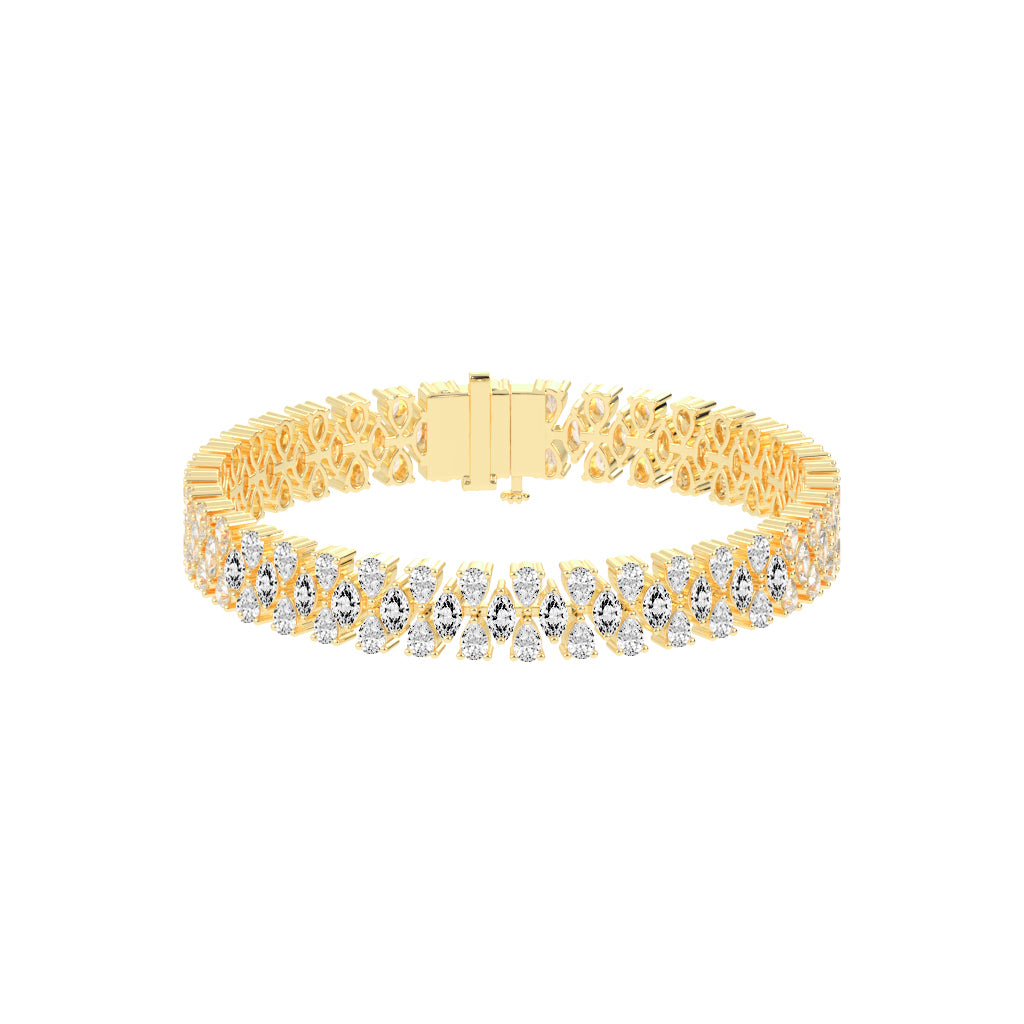 Zia Alternative Setting Fancy Lab Diamond Bracelet