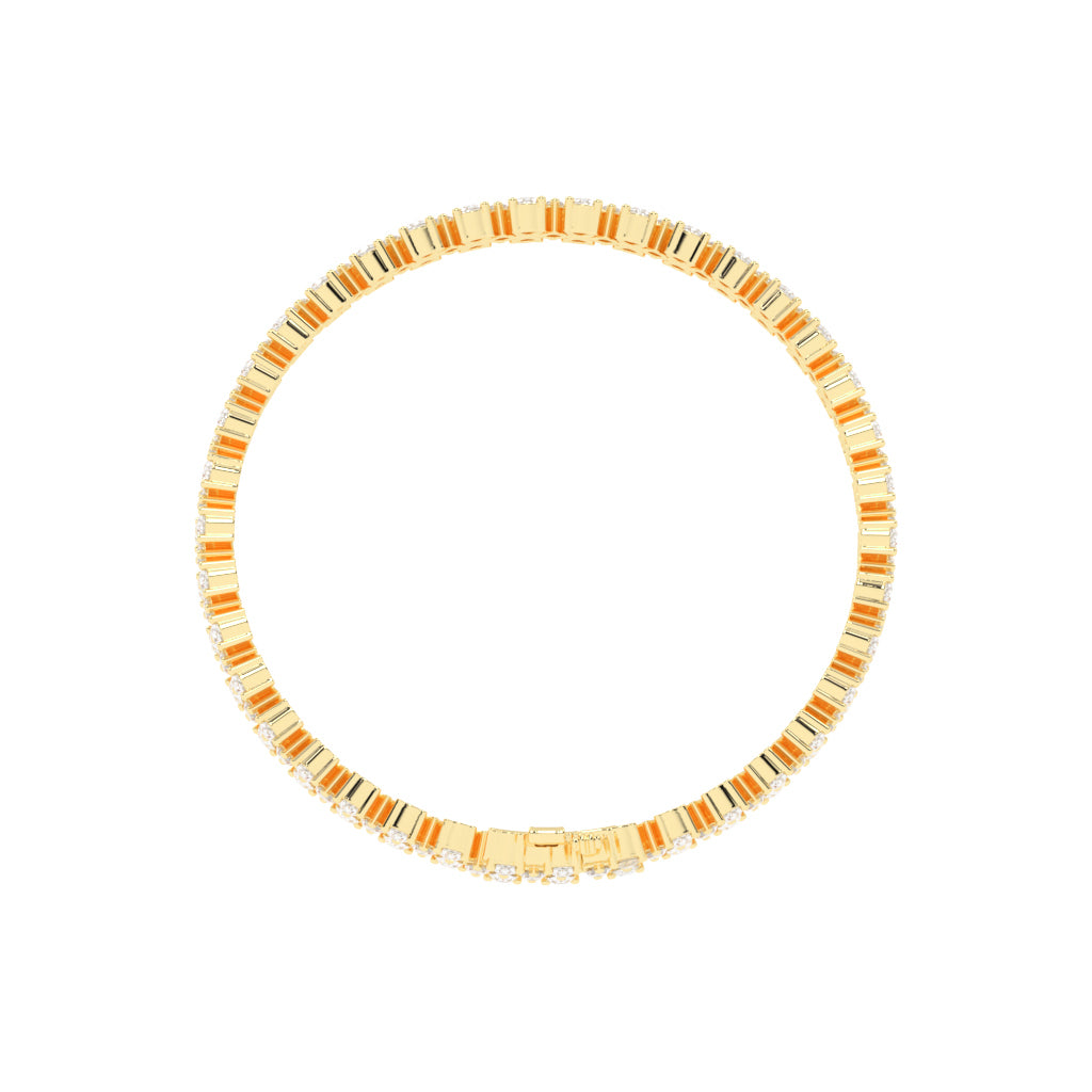 Zia Alternative Setting Fancy Lab Diamond Bracelet