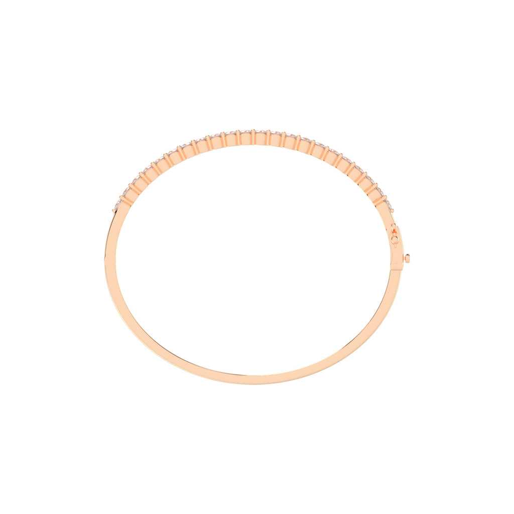 Lira Bar Setting Round Cut Kada Lab Diamond Bracelet