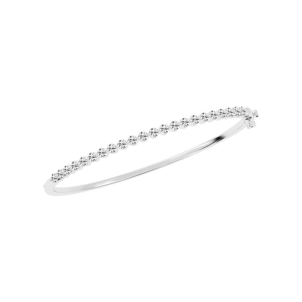 Lira Bar Setting Round Cut Kada Lab Diamond Bracelet