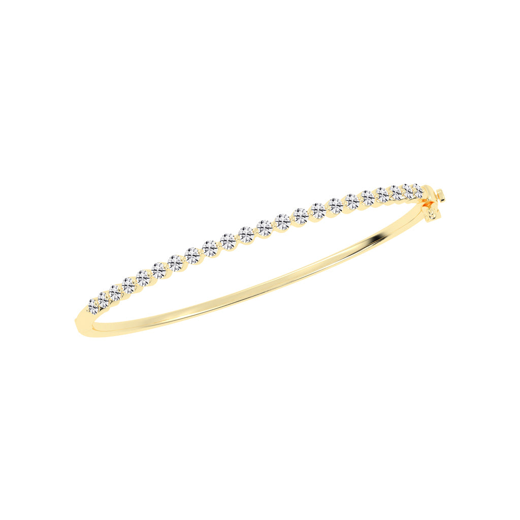 Lira Bar Setting Round Cut Kada Lab Diamond Bracelet