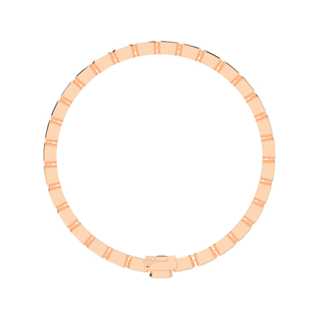 Nivara Emerald Cut Tennis Lab Diamond Bracelet