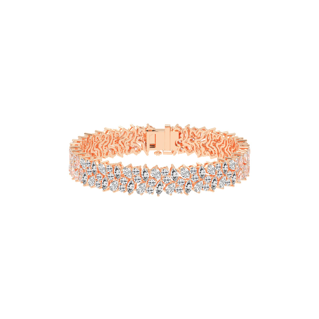 Ilara Alternative Setting Fancy Lab Diamond Bracelet