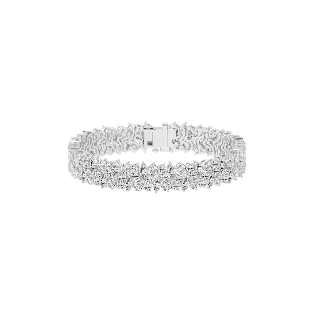 Ilara Alternative Setting Fancy Lab Diamond Bracelet