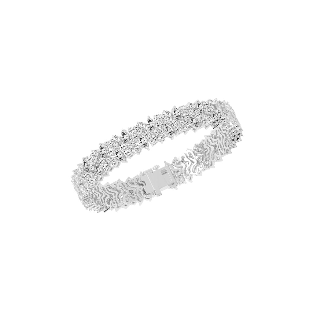 Ilara Alternative Setting Fancy Lab Diamond Bracelet