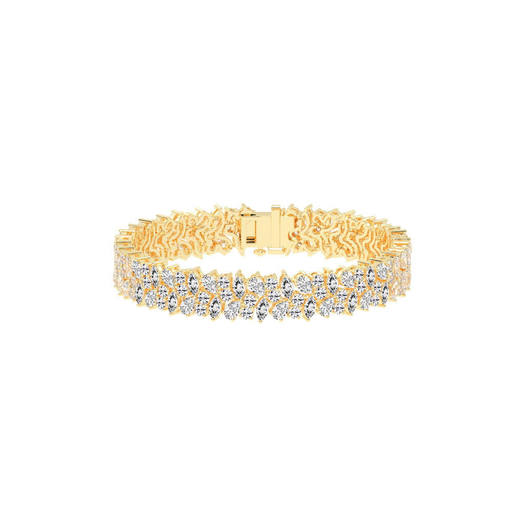 Ilara Alternative Setting Fancy Lab Diamond Bracelet
