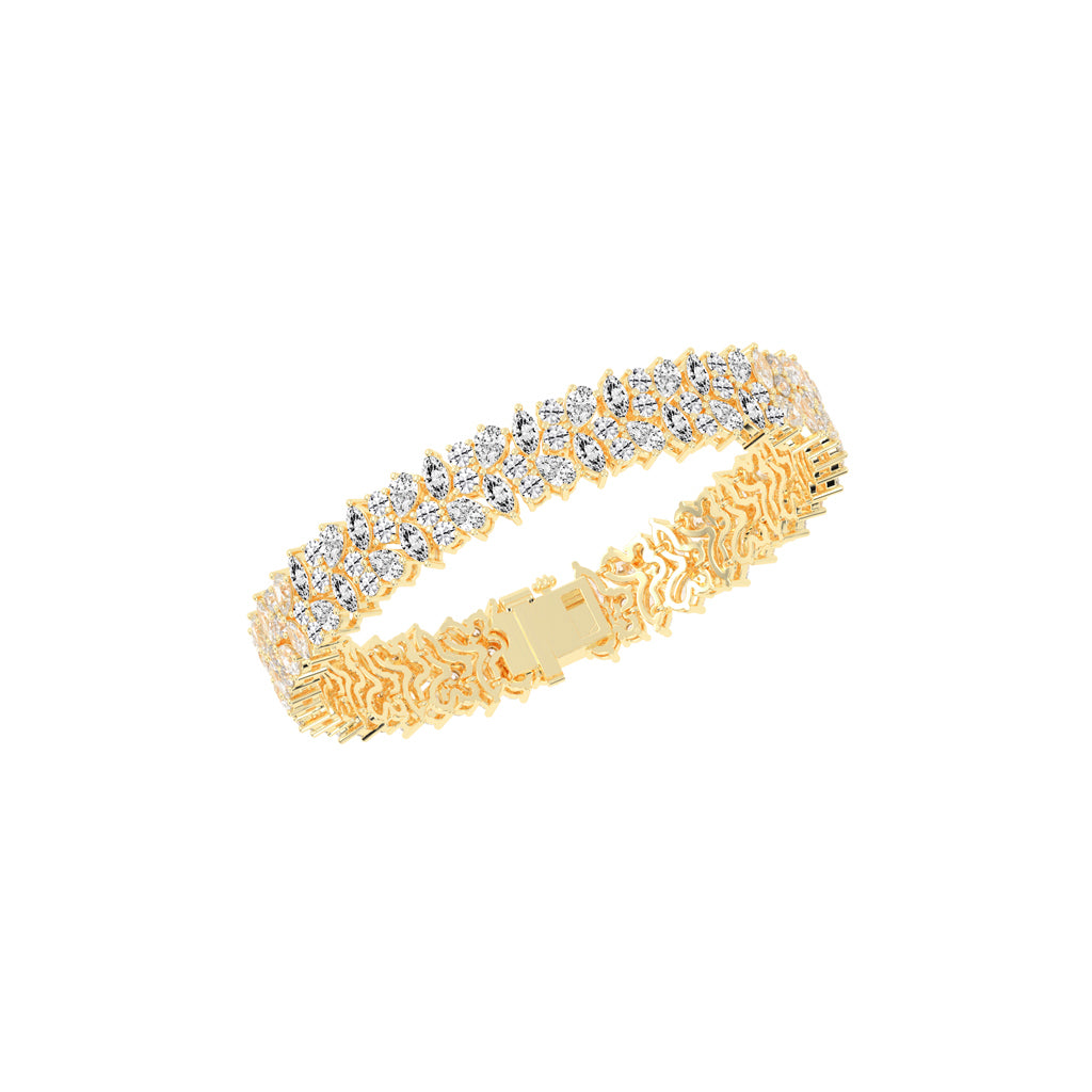 Ilara Alternative Setting Fancy Lab Diamond Bracelet