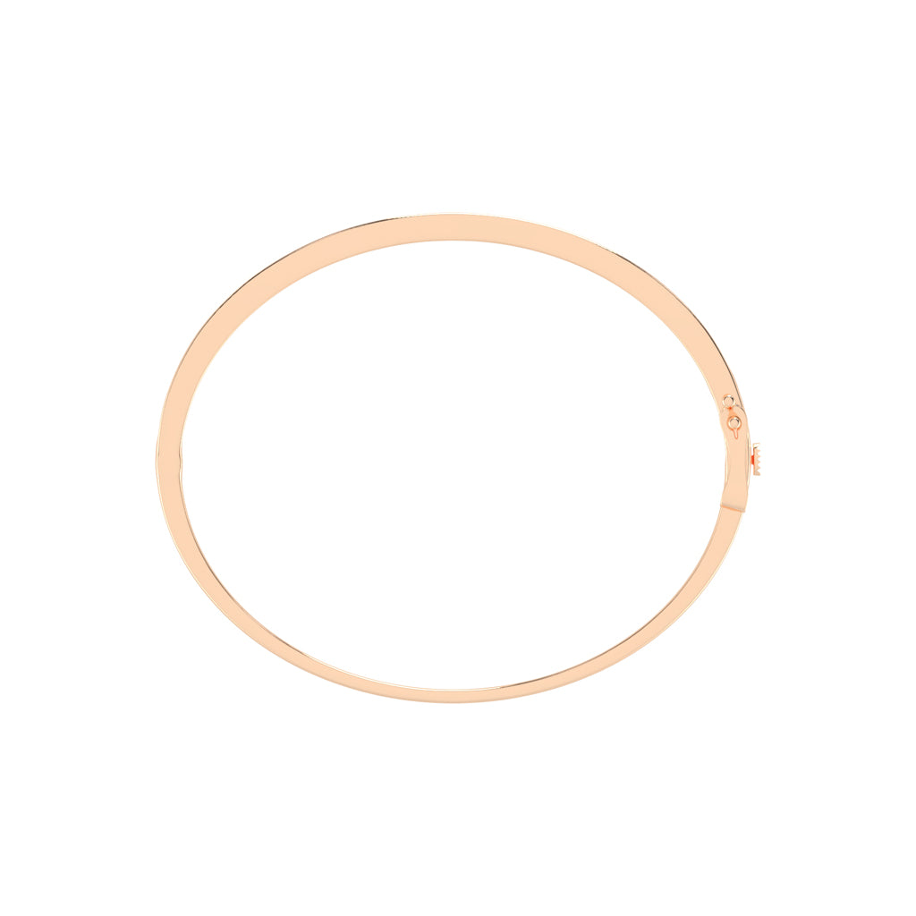 Celina Beaded Round Cut Kada Lab Diamond Bracelet
