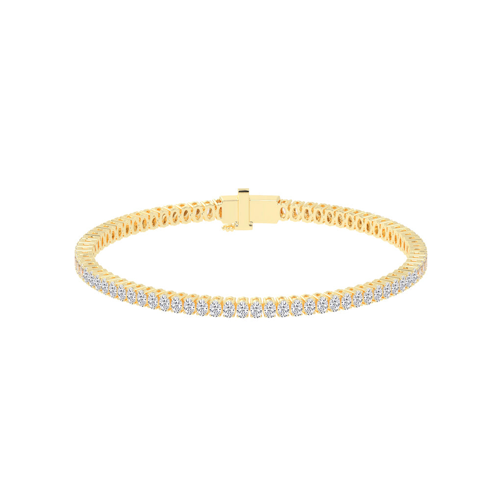 Calista Consistent Setting Oval Cut Tennis Lab Diamond Bracelet