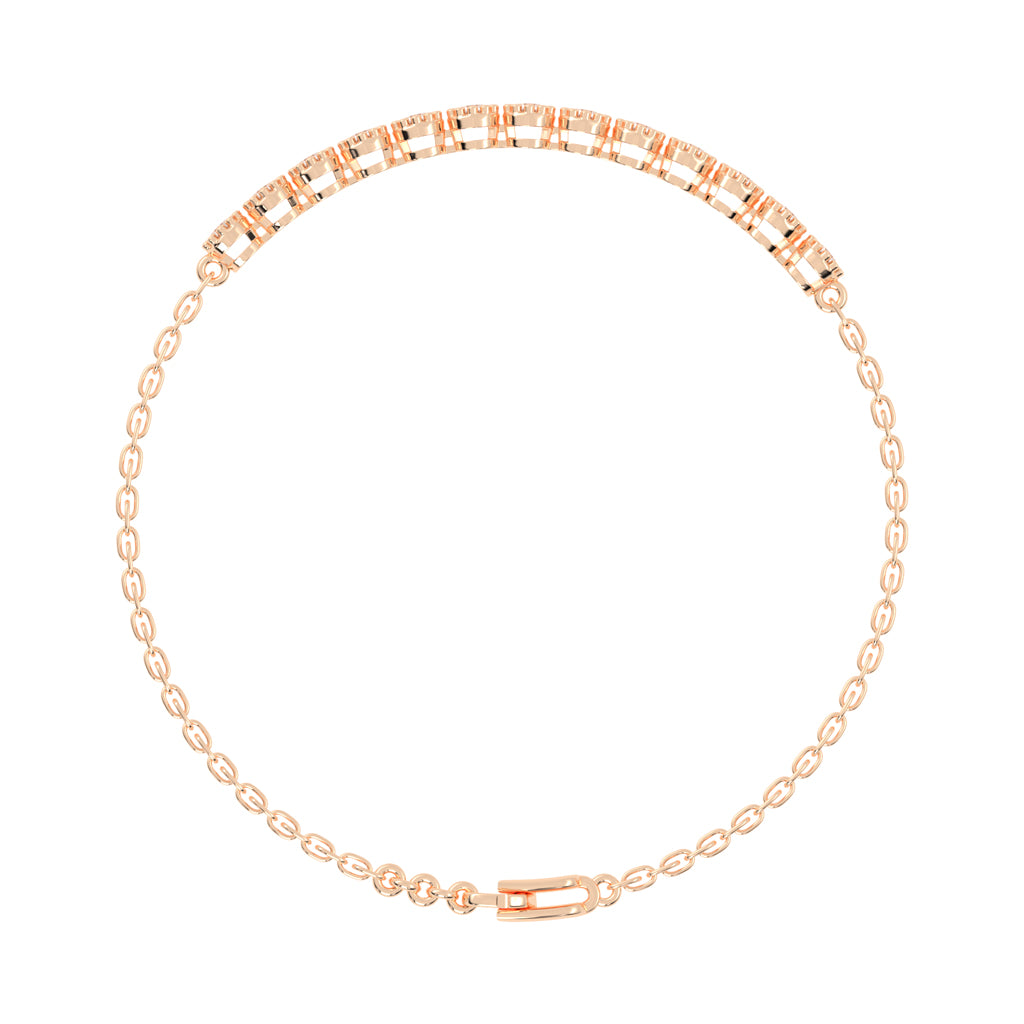 Elara Round Cut Tennis Lab Diamond Bracelet