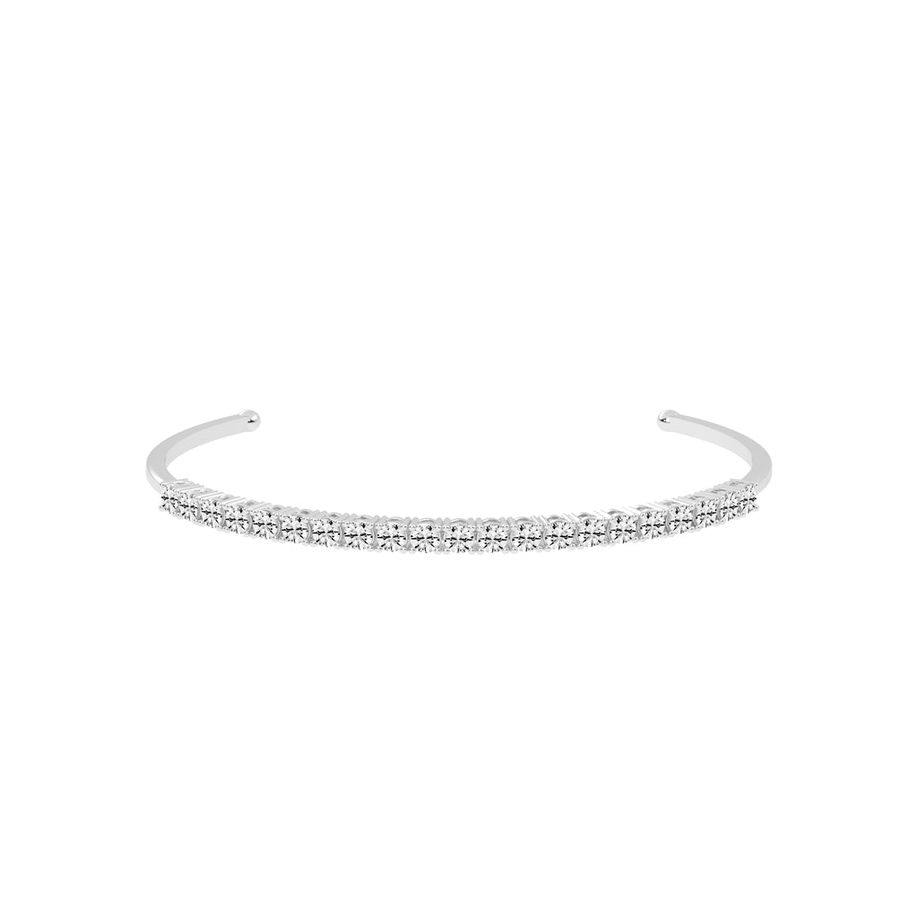 Freya Adjustable Round Cut Kada Lab Diamond Bracelet