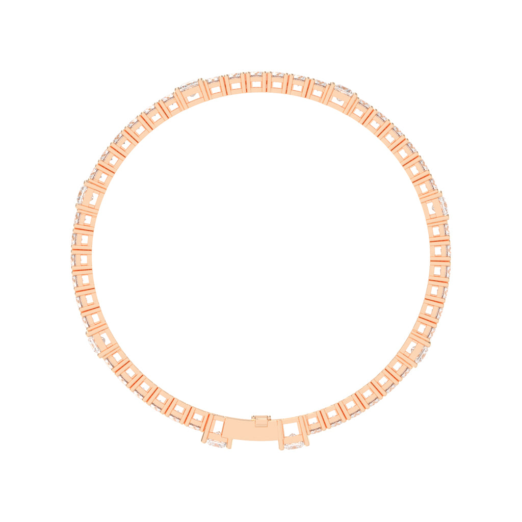 Dazzling Double Row Diamond Tennis Bracelet