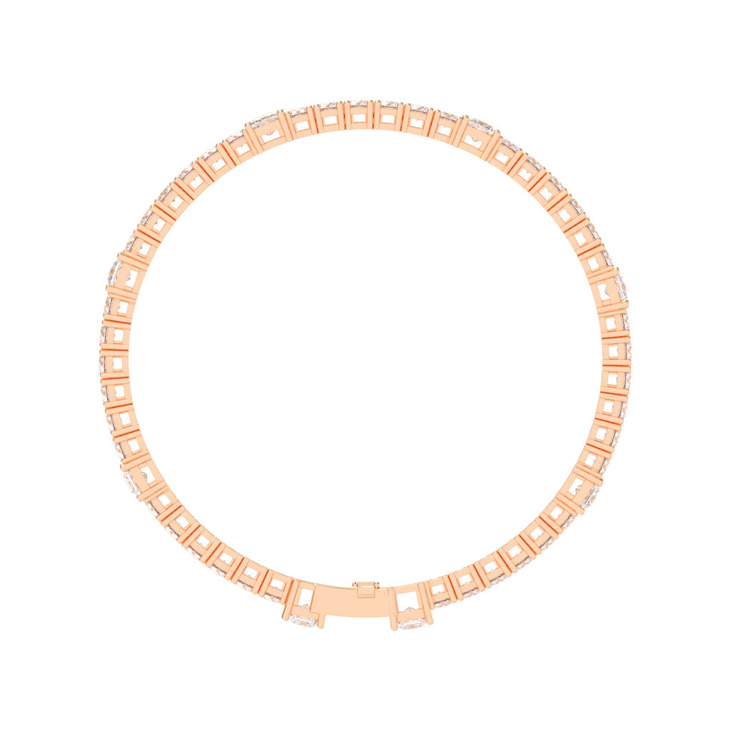 Dazzling Double Row Diamond Tennis Bracelet