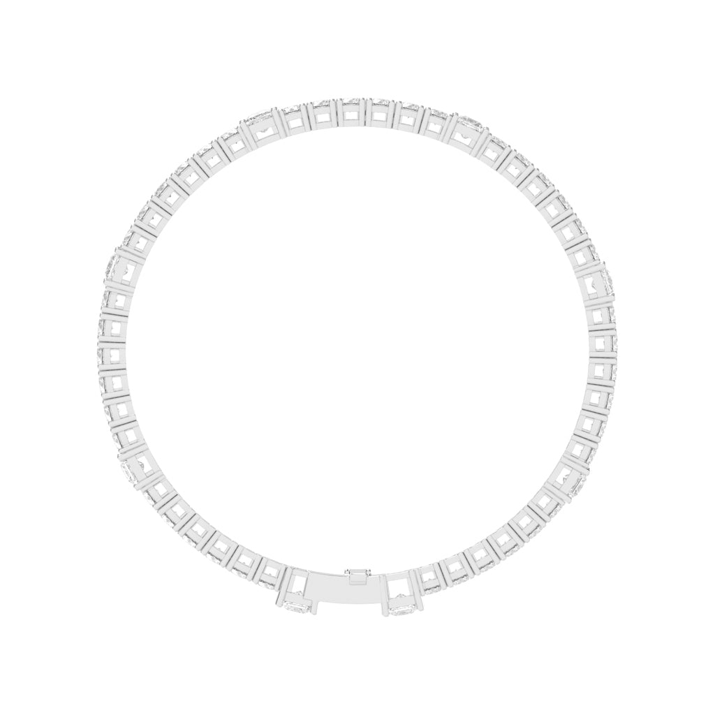 Dazzling Double Row Diamond Tennis Bracelet