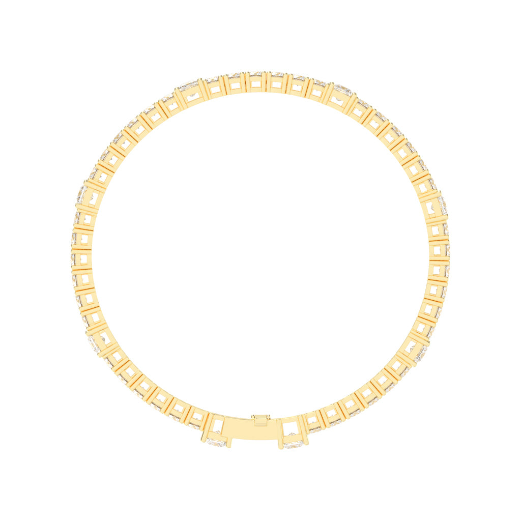 Dazzling Double Row Diamond Tennis Bracelet