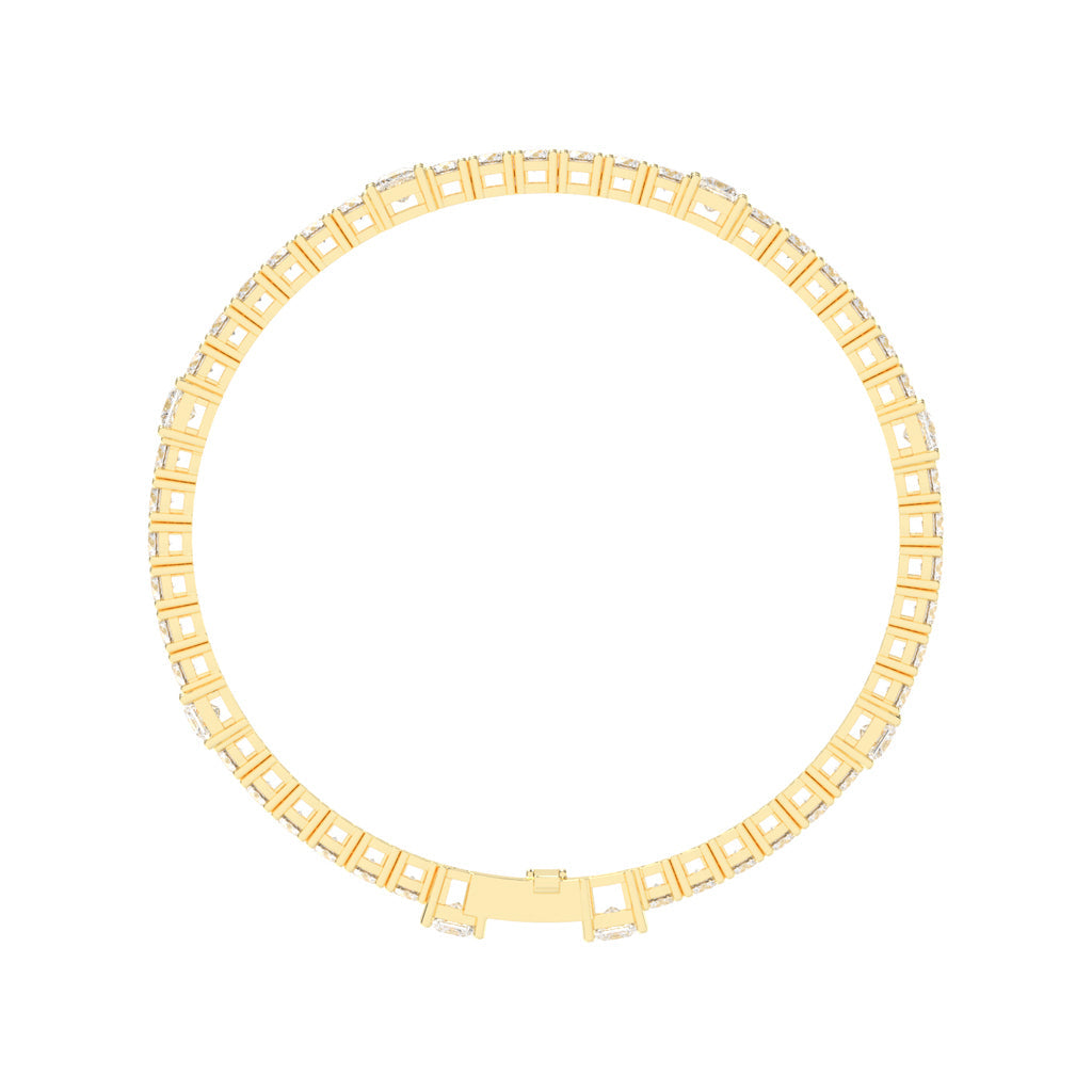 Dazzling Double Row Diamond Tennis Bracelet