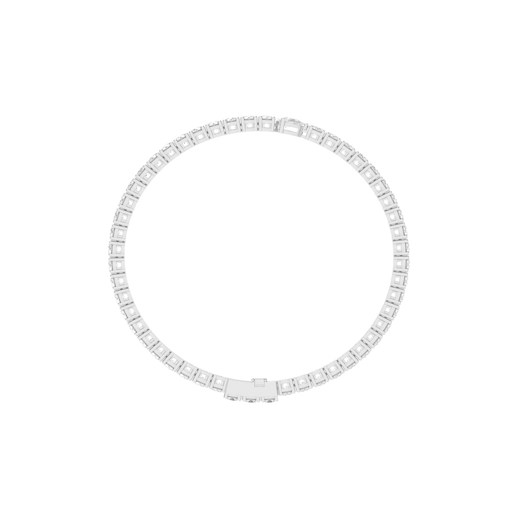 Opalora Single Pear Cut Tennis Lab Diamond Bracelet