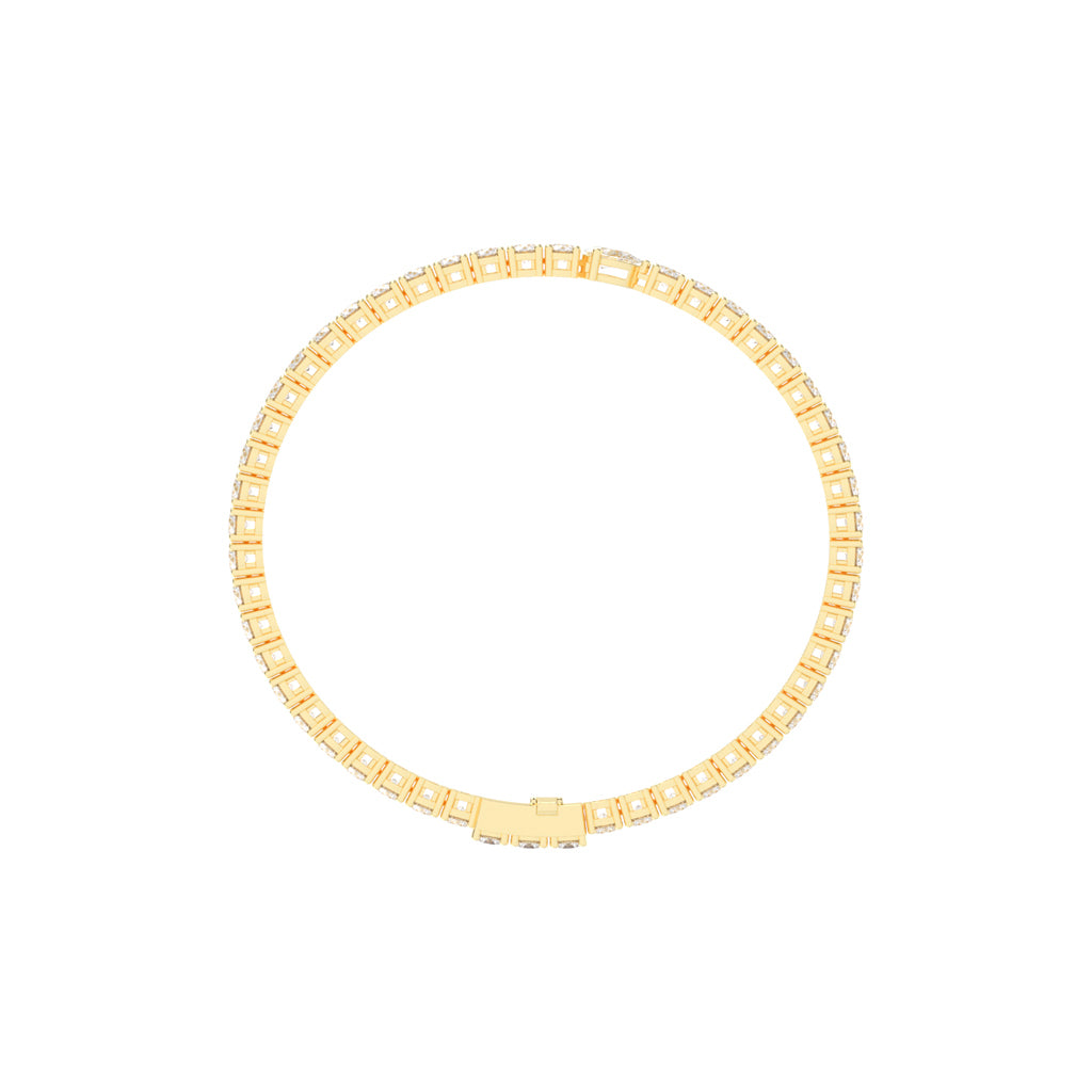 Opalora Single Pear Cut Tennis Lab Diamond Bracelet