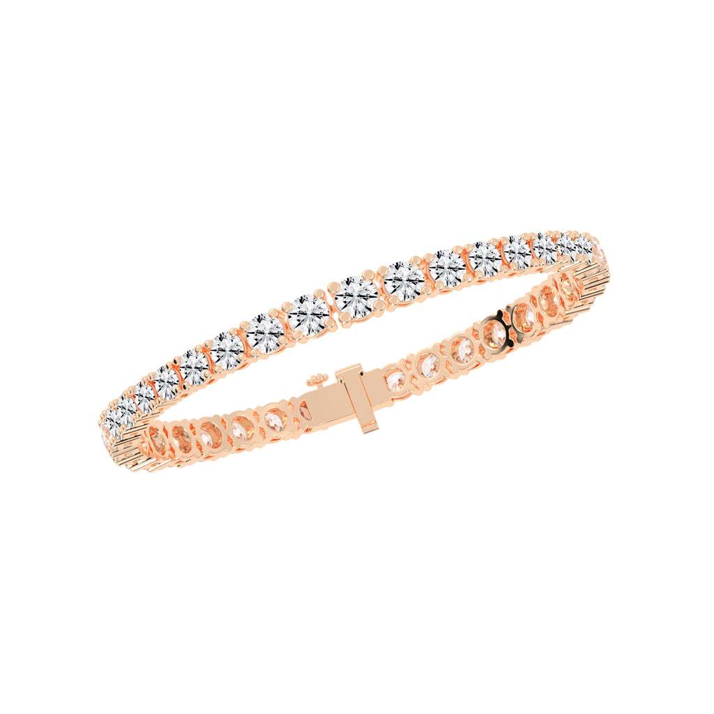 Delara Standard Round Tennis Lab Diamond Bracelet