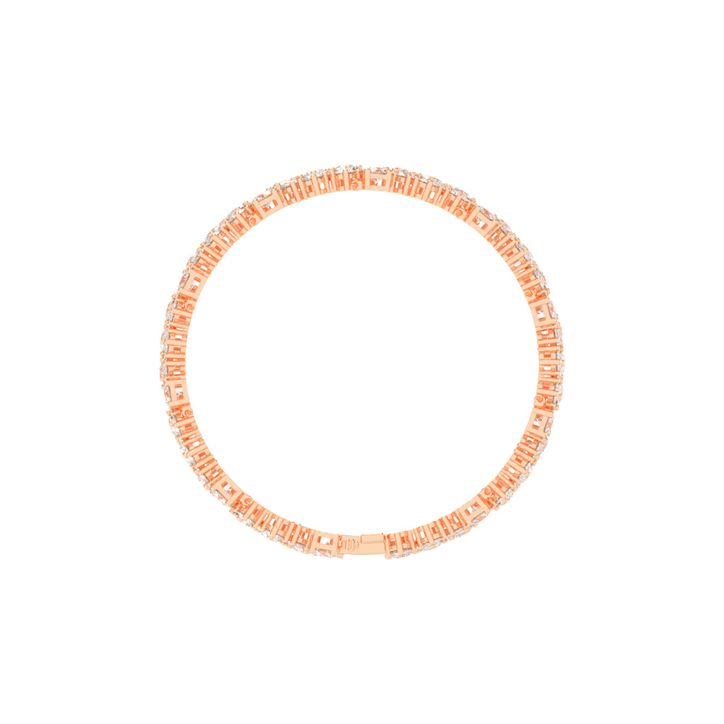 Sia Unstable Round Cut Fancy Lab Diamond Bracelet