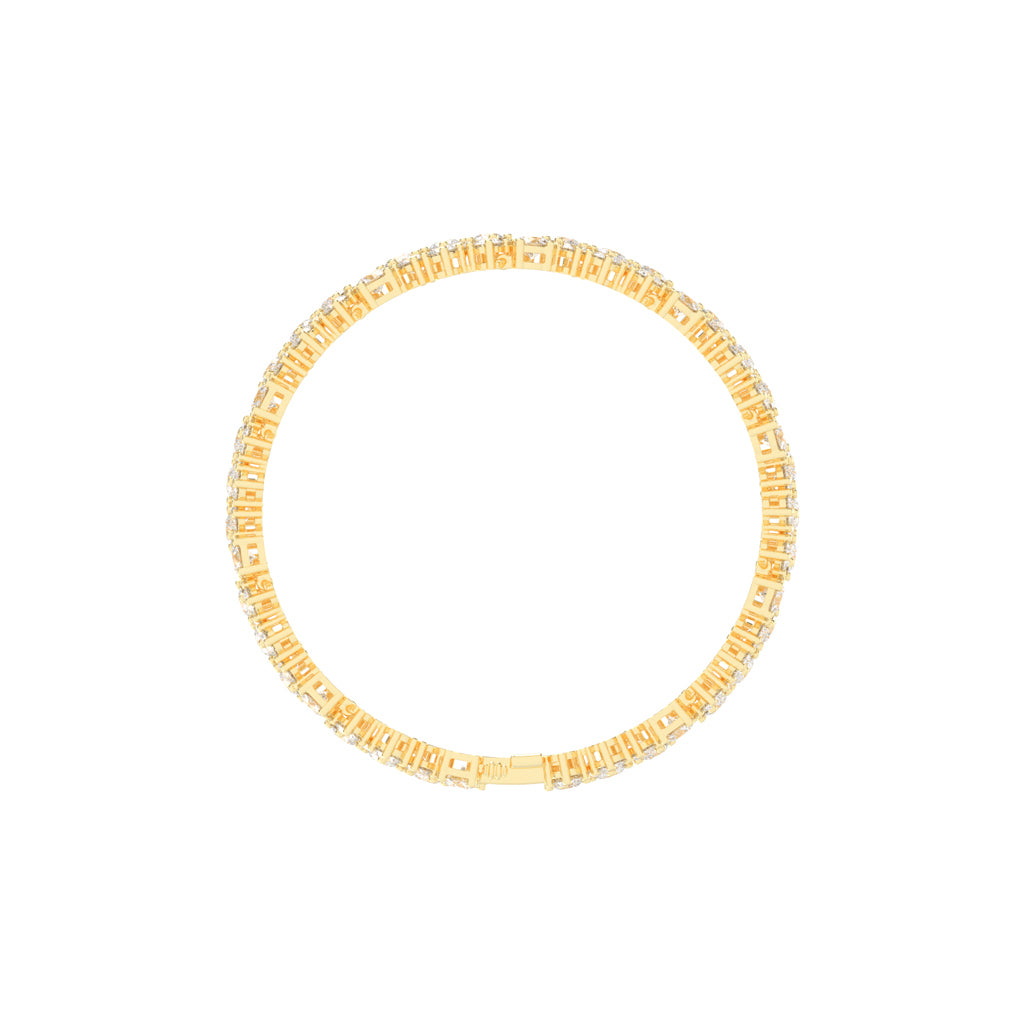 Sia Unstable Round Cut Fancy Lab Diamond Bracelet