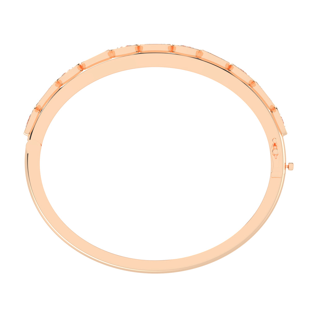 Alera Bezel Set 2Stone Kada Lab Diamond Bracelet