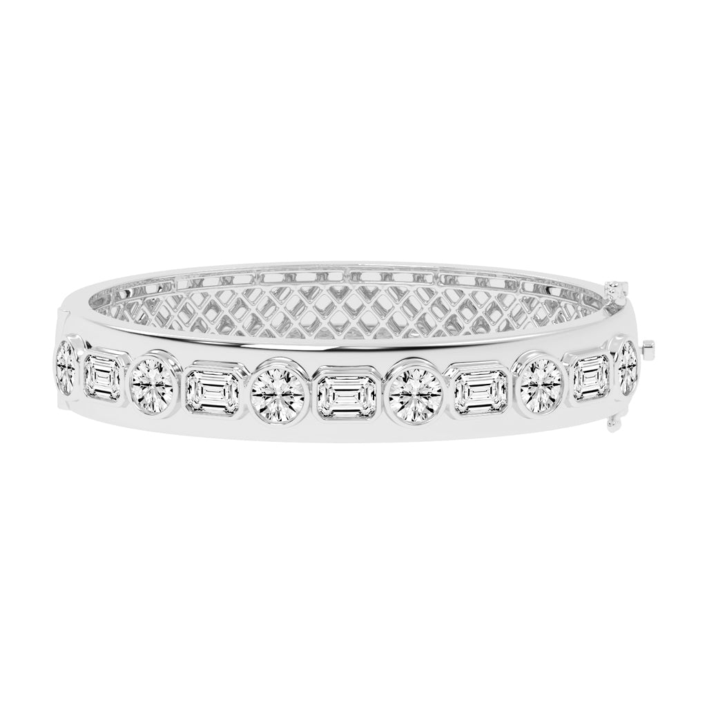Alera Bezel Set 2Stone Kada Lab Diamond Bracelet