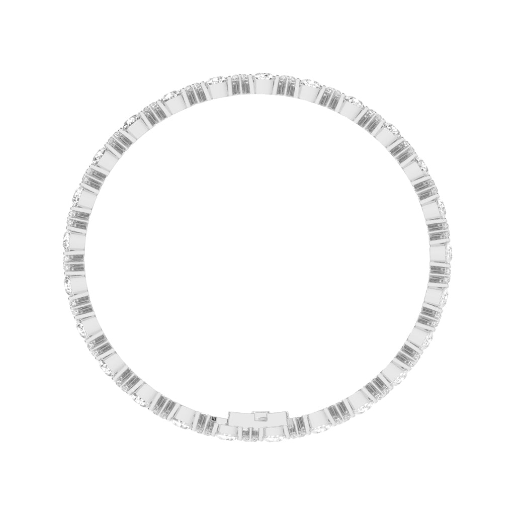 Pear Marquise Interlaced Diamond Statement Bracelet