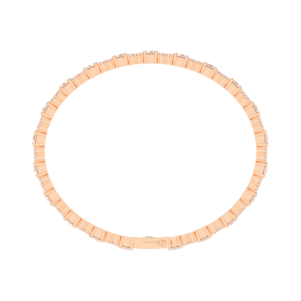 Vellina Round Cut Tennis Lab Diamond Bracelet