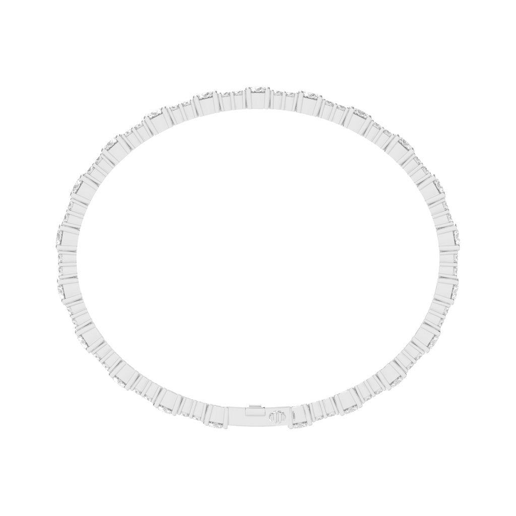 Vellina Round Cut Tennis Lab Diamond Bracelet