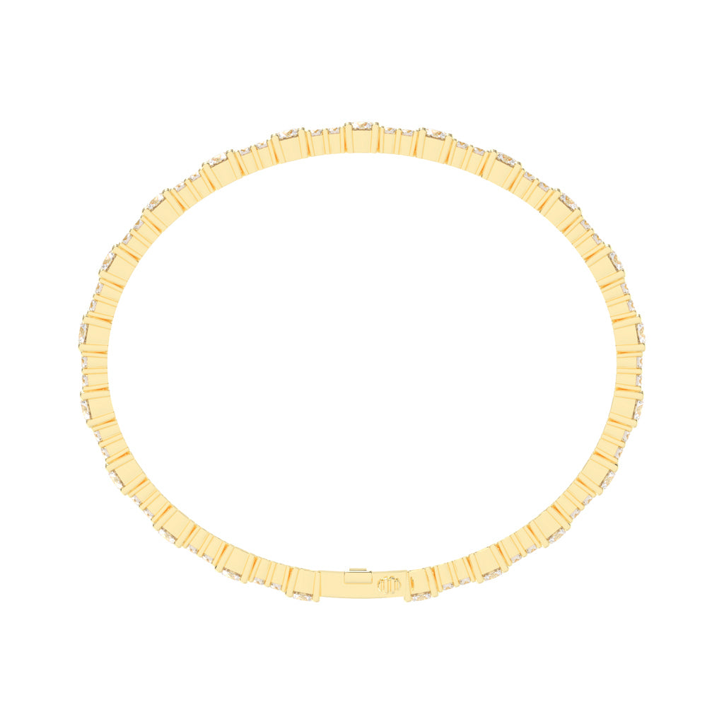 Vellina Round Cut Tennis Lab Diamond Bracelet