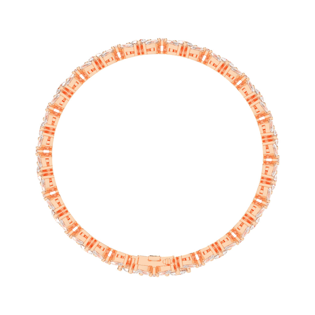 Halcyon Floral Fancy Lab Diamond Bracelet