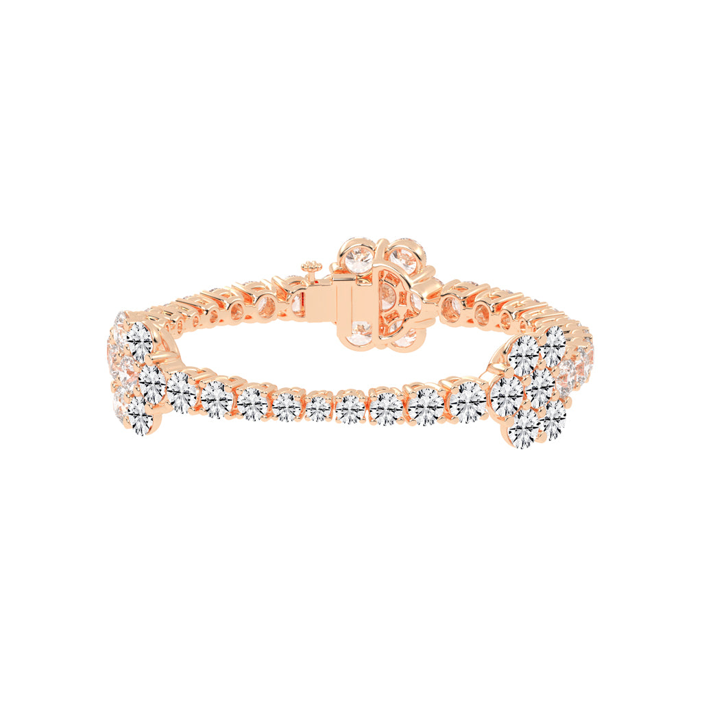 Virelle Round Cut Fancy Lab Diamond Bracelet