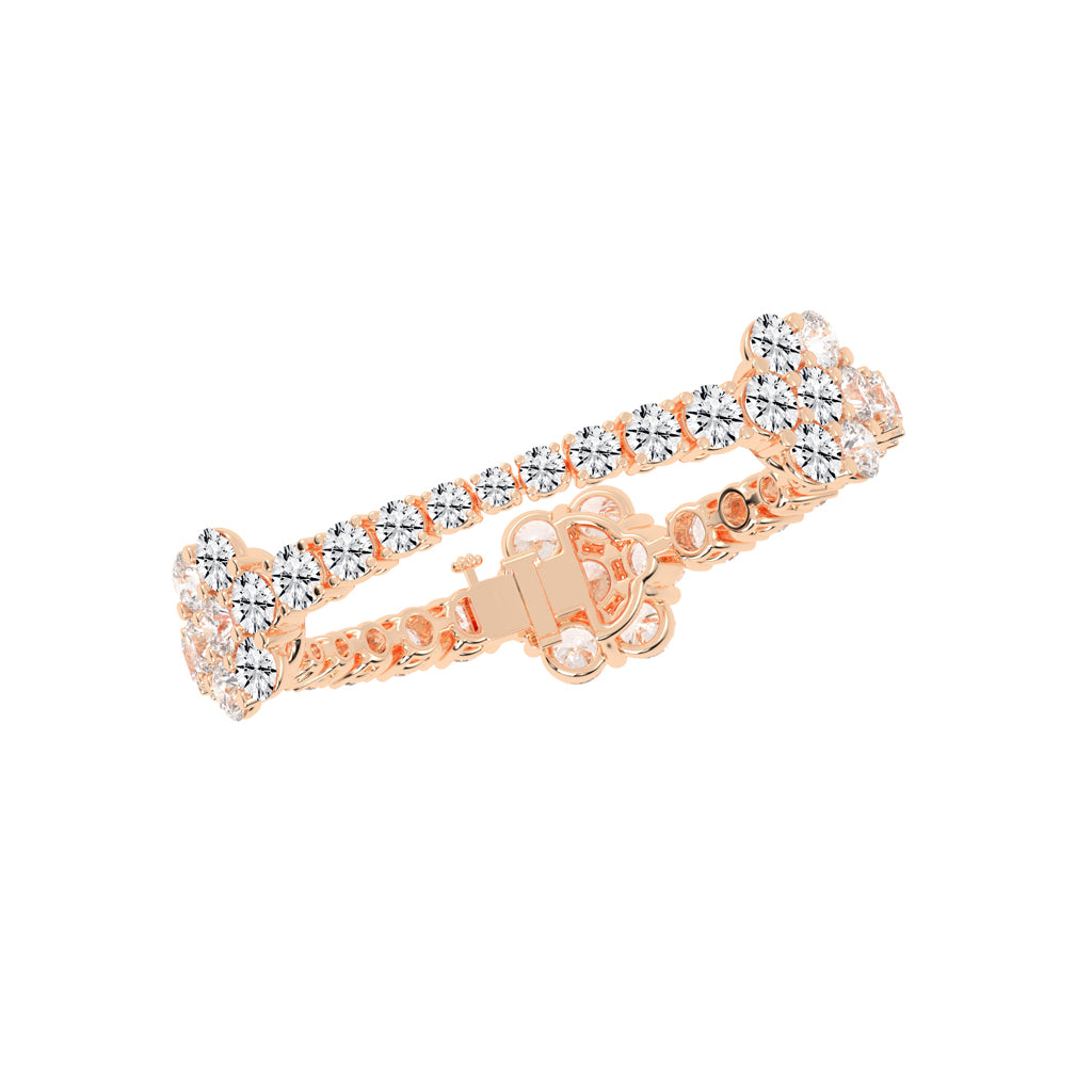 Virelle Round Cut Fancy Lab Diamond Bracelet