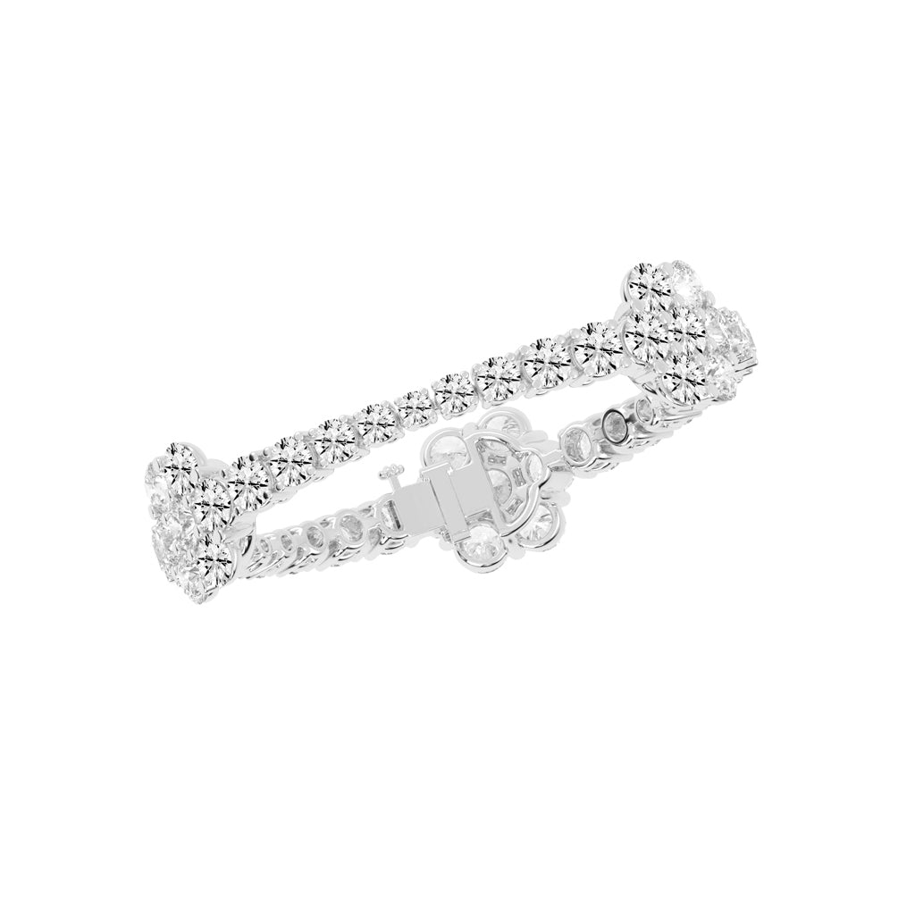 Virelle Round Cut Fancy Lab Diamond Bracelet