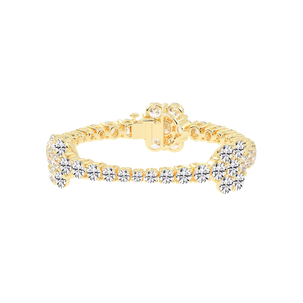 Virelle Round Cut Fancy Lab Diamond Bracelet