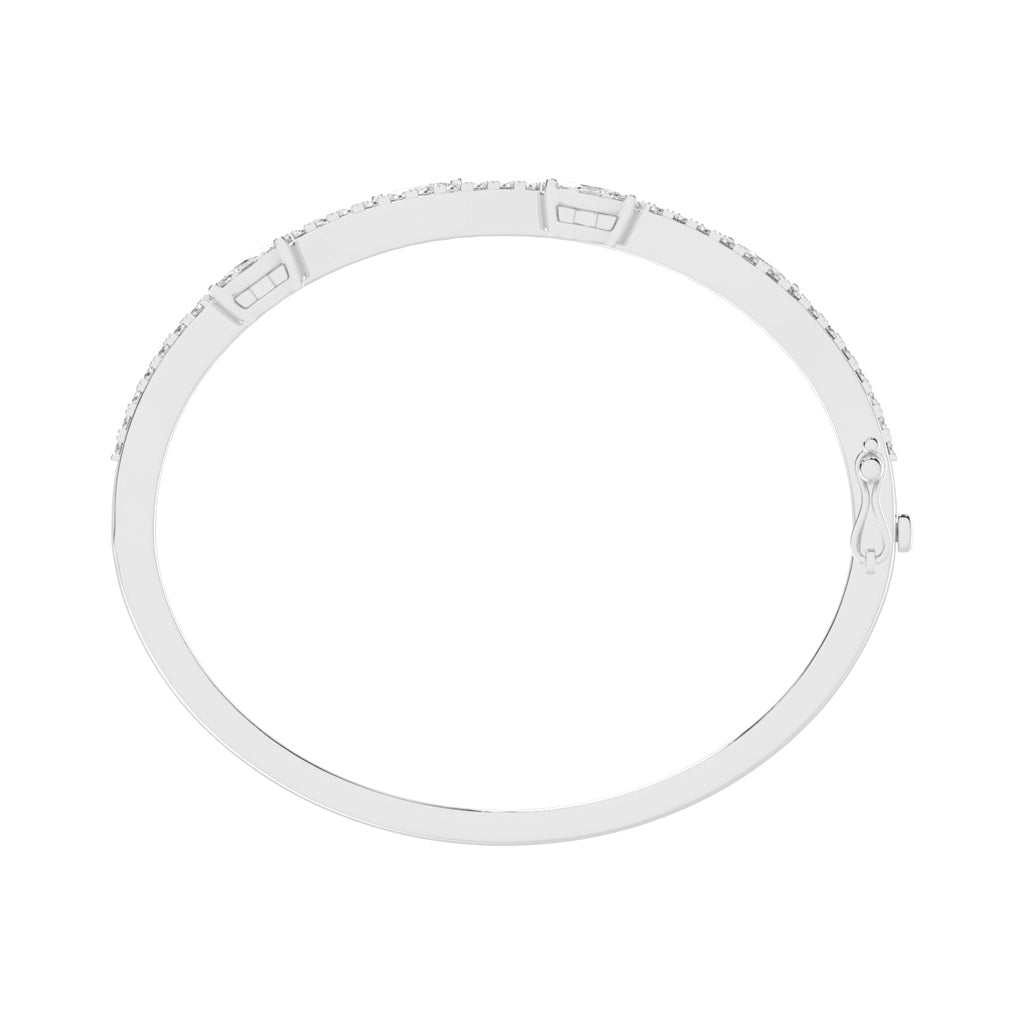 Oriel Marquise Wave Style Kada Lab Diamond Bracelet