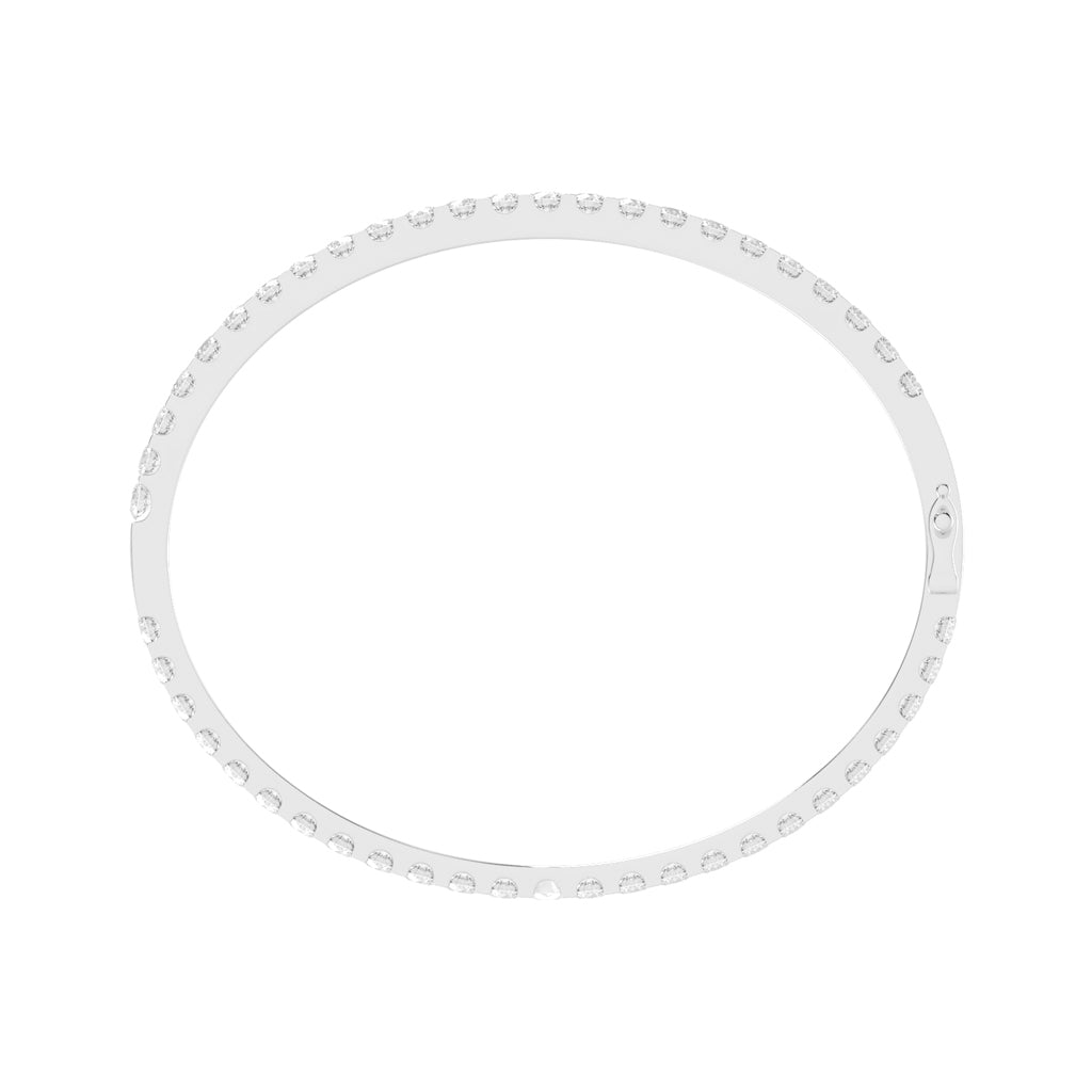 Irena Shared Setting Round Cut Kada Lab Diamond Bracelet