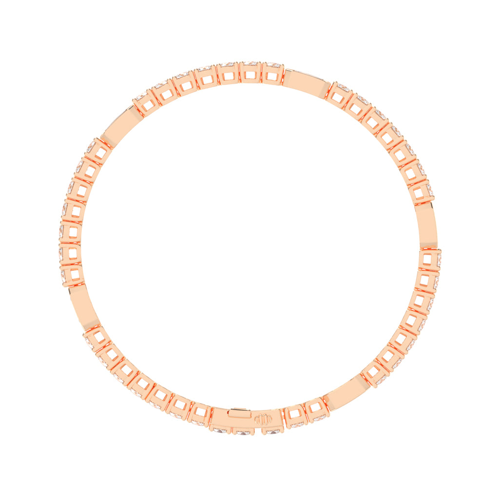 Nixie 6Ct Emerald Cut Fancy Lab Diamond Bracelet