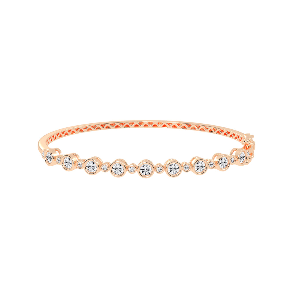 Kaela Bezel Setting Round Kada Lab Diamond Bracelet
