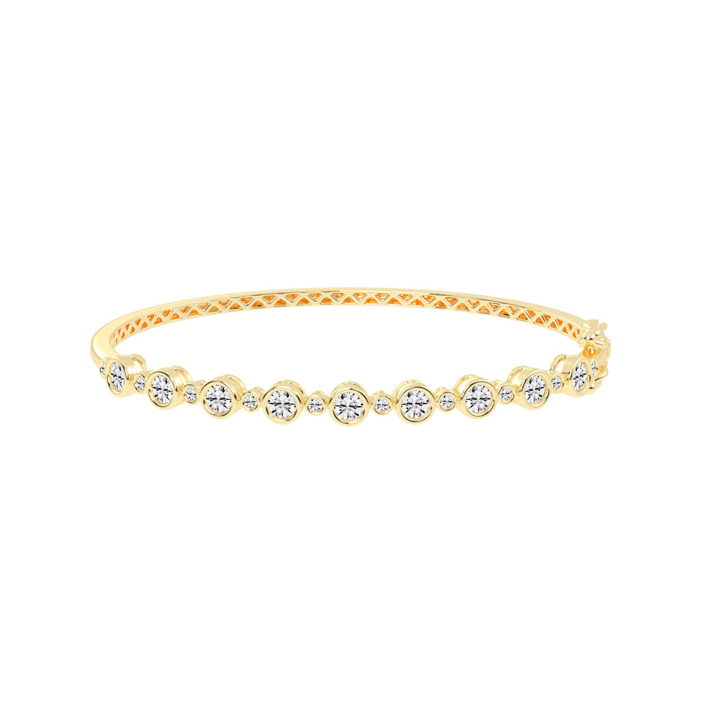 Kaela Bezel Setting Round Kada Lab Diamond Bracelet
