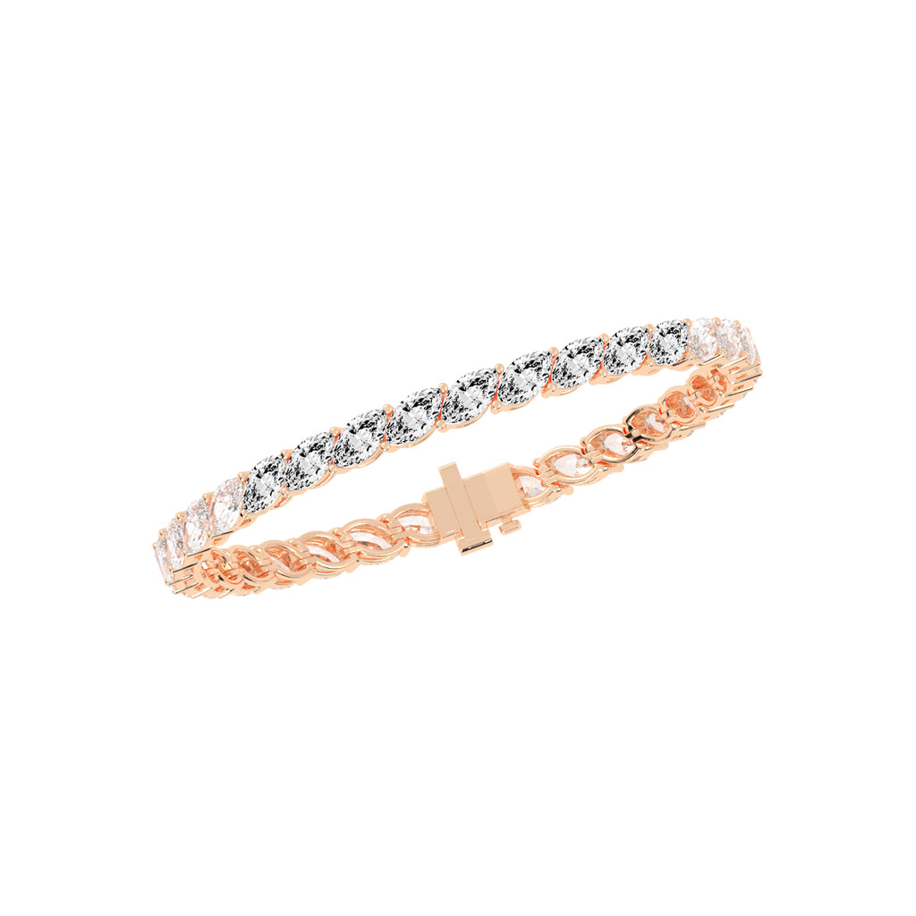 Vesper Marquise Cut Tennis Lab Diamond Bracelet