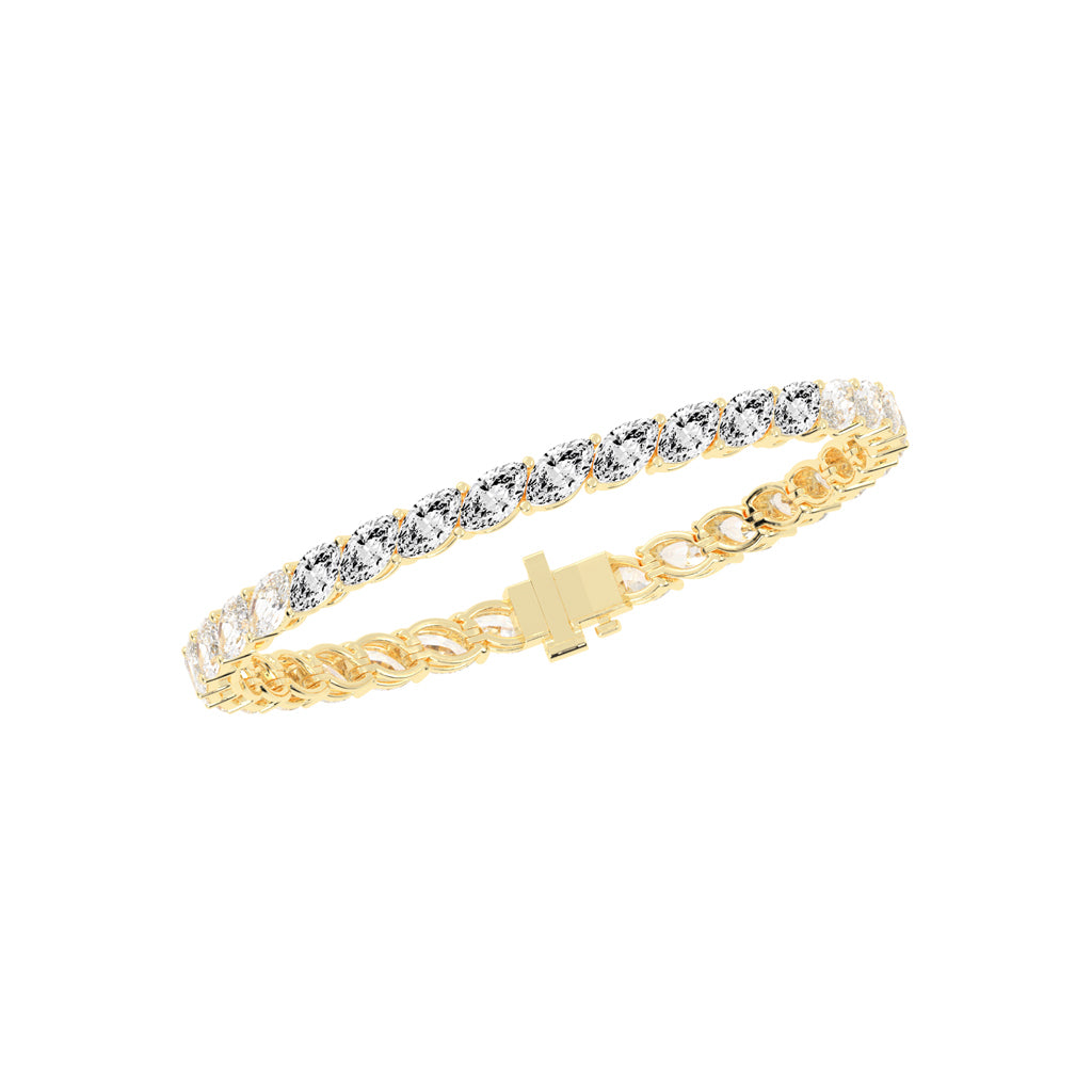 Vesper Marquise Cut Tennis Lab Diamond Bracelet